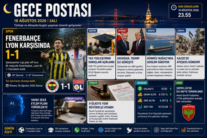 GECE POSTASI | 18 AĞUSTOS 2026