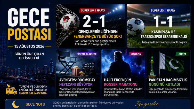 GECE POSTASI | 15 AĞUSTOS 2026