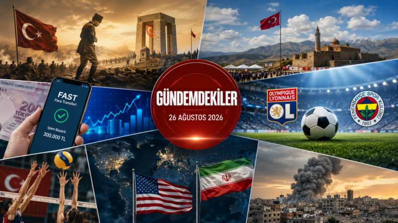 Gündemdekiler | 26 Ağustos 2026