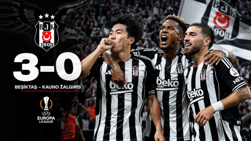Beşiktaş’tan Avrupa Yolunda Net Mesaj: 3-0