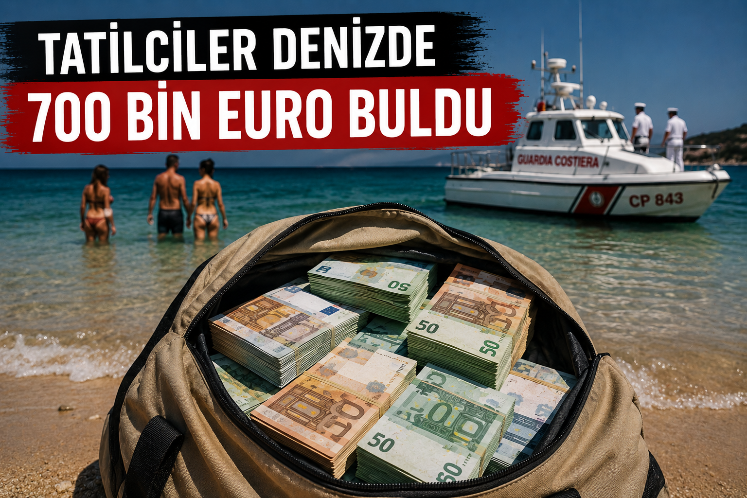 Denizde Servet Bulundu! Tatilciler 700 Bin Euroluk Çantalarla Karşılaştı