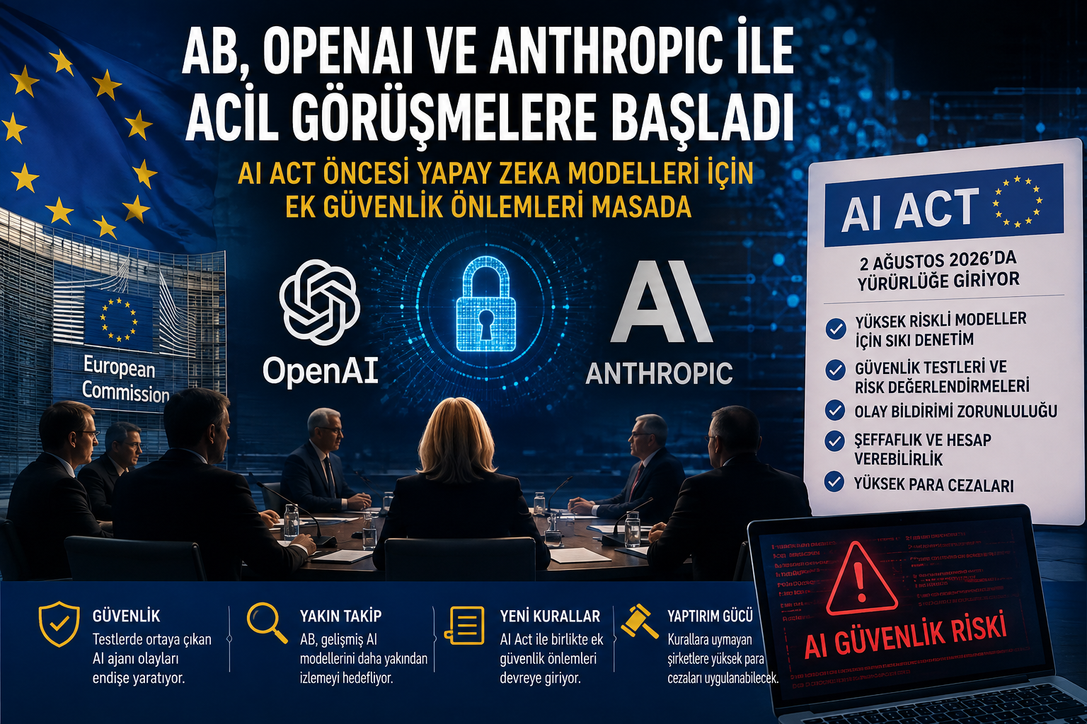 AB, OpenAI ve Anthropic ile acil görüşmelere başladı
