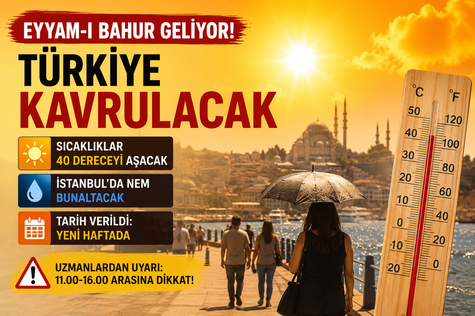 Eyyam-ı Bahur Dalgası Geliyor: Türkiye Yeni Sıcak Hava Atağına Hazırlanıyor