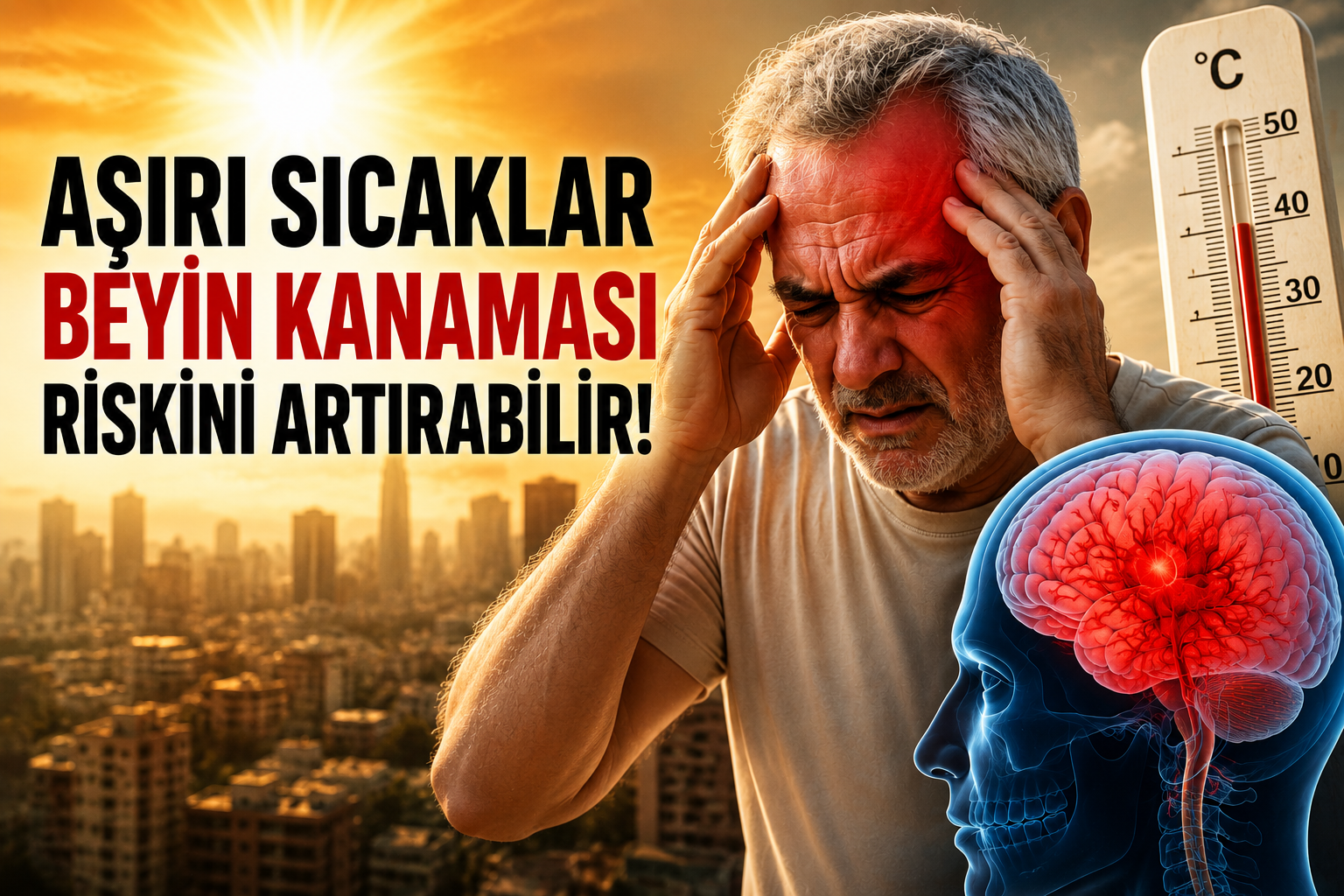 Uzmanlardan Hayati Uyarı: Aşırı Sıcaklar Beyin Kanaması Riskini Artırabilir