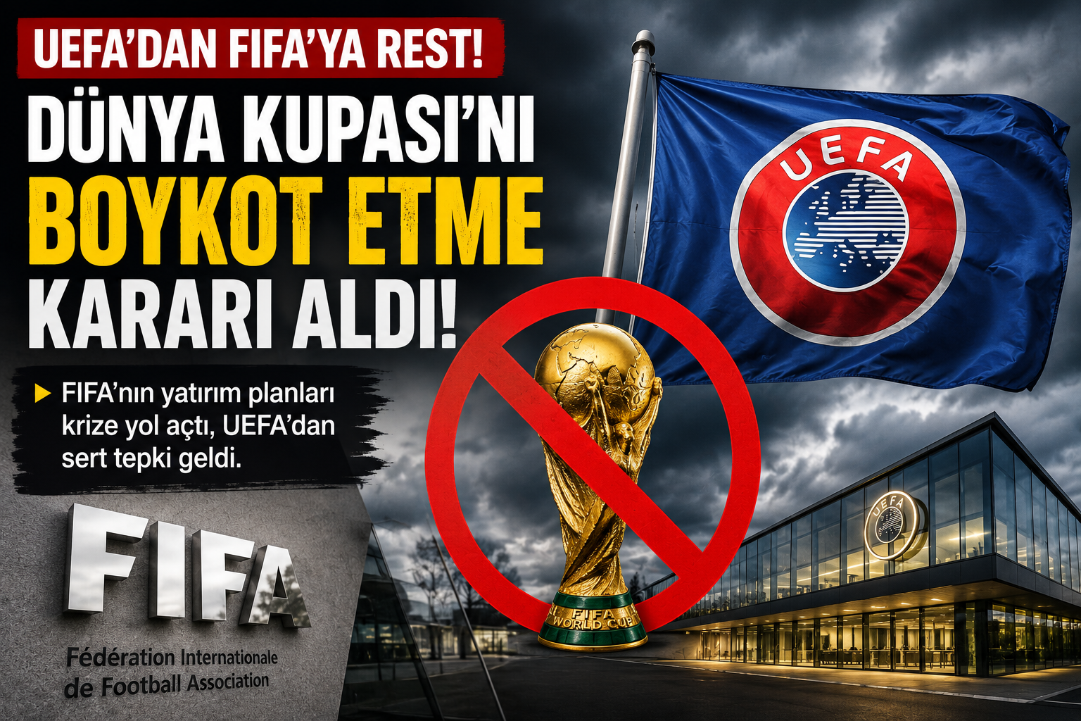 UEFA’dan FIFA’ya Sert Tepki! Dünya Kupası İçin Boykot Kararı