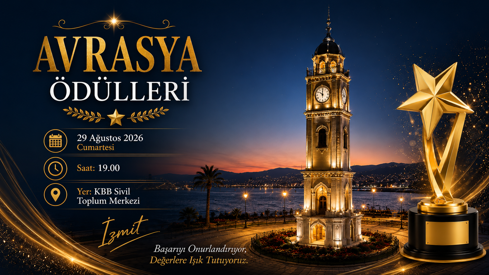 Avrasya Ödülleri, 29 Ağustos’ta İzmit’te Sahiplerini Bulacak