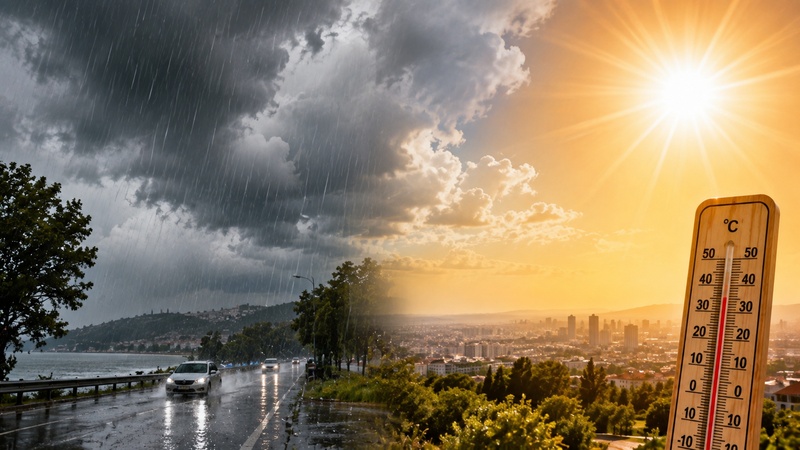 Meteoroloji Uyardı: Kuzeyde Sağanak, Marmara ve Kuzey Ege’de Kuvvetli Rüzgâr