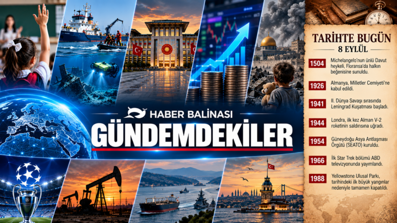 Gündemdekiler | 8 Eylül 2026 Salı