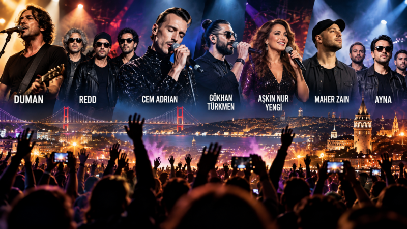 İstanbul’da konser trafiği yoğun: Müzikseverler için dolu dolu gece