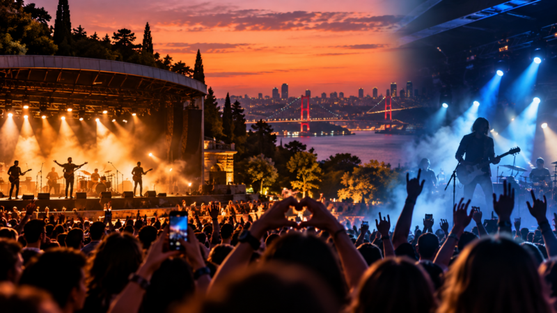 İstanbul’da Konser Alarmı: Üç Günde Üç Büyük Sahne