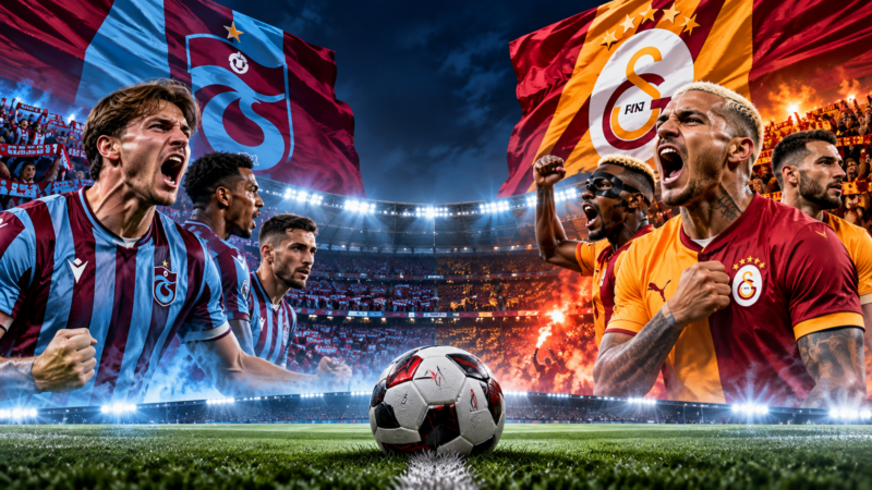 Trabzonspor-Galatasaray maçında geri sayım