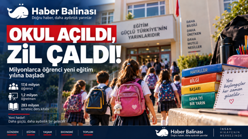 OKUL AÇILDI ZİL ÇALDI